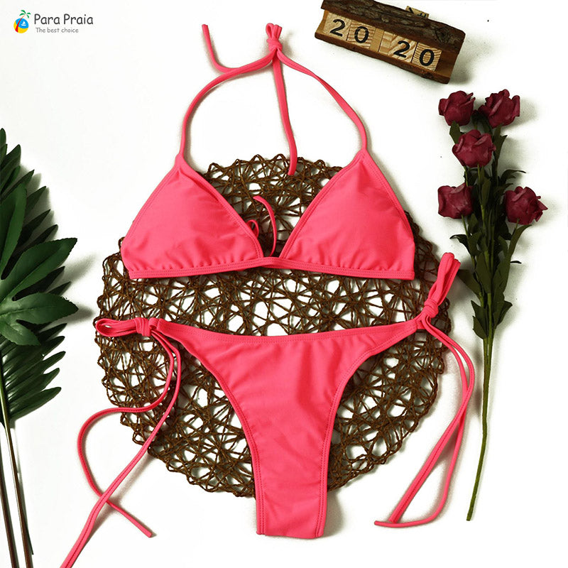 2 Piece Brazilian Bikini Set Leopard Swimwear Halter Swimwear Bathing Suit Push Up Bikini Beachwear The Clothing Company Sydney