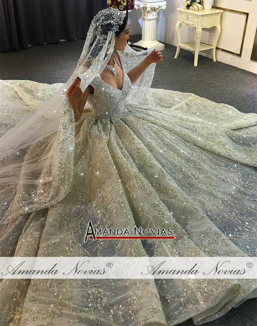 Heavy beading luxury wedding dress wedding gown bridal dress The Clothing Company Sydney