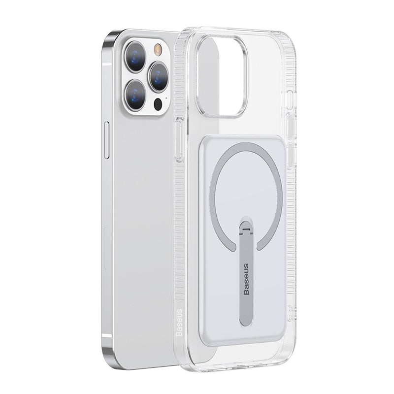 Magnetic Phone Case For iPhone 13 Pro Max Case Transparent Bracket Case Phone Covers for iPhone 13 Pro Magnet Back Cover The Clothing Company Sydney