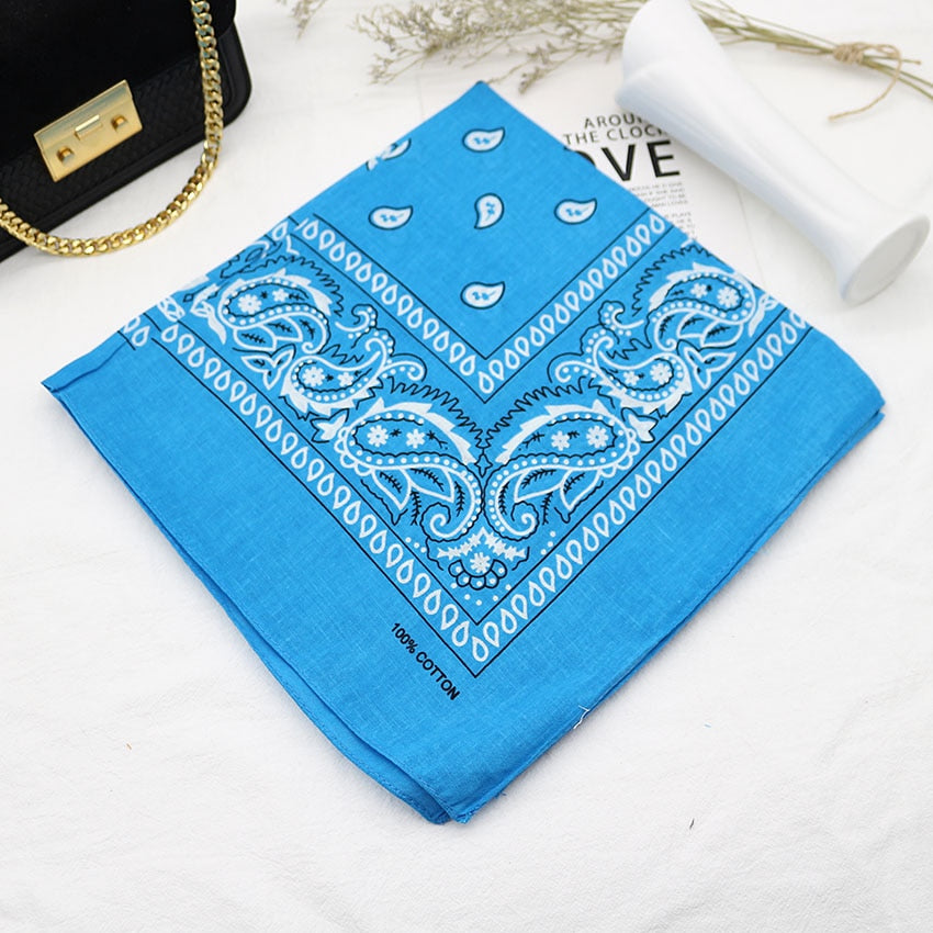 Bandana Head Scarf Unisex Hip Hop cotton Hair Band Neck Scarf Sports Headwear Wrist Wraps Square Scarves Print Handkerchief The Clothing Company Sydney