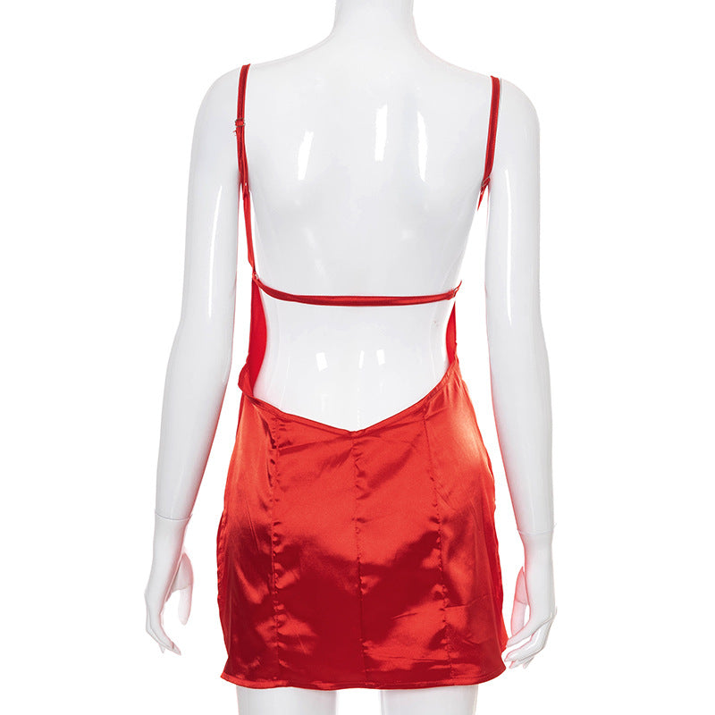 Summer Backless Strap Dress White Short Robe Beach Party Vacation Casual Fairy Sundress Mini Dress The Clothing Company Sydney