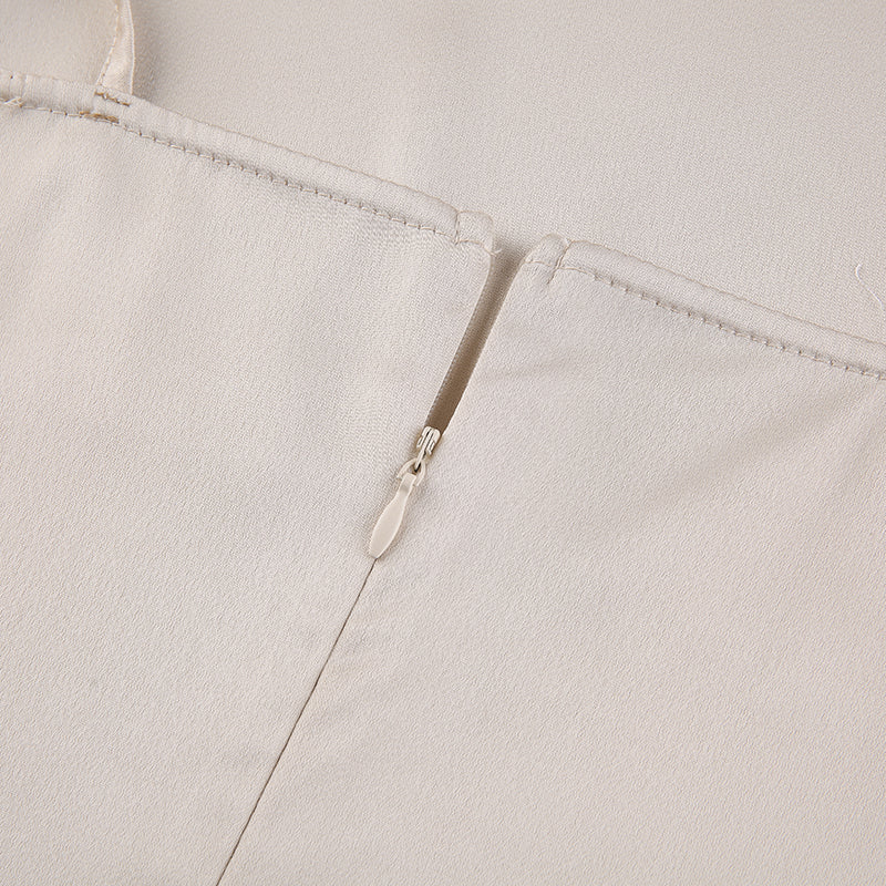 Strappy Solid Satin Backless Sleeveless Casual Dress Mini Sundress Summer Dresses The Clothing Company Sydney