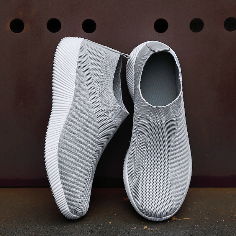 Women's Vulcanized Shoes High Quality Women Sneakers Slip On Flats Shoes Women Loafers Walking Flats The Clothing Company Sydney