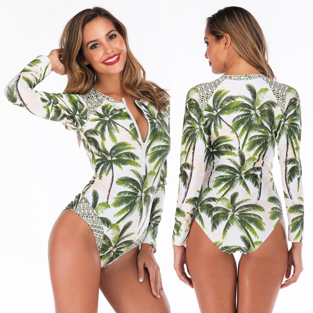 Rashguard One Piece Swimsuit Swimwear Women Long Sleeve Swimwear Monokini Swimsuit Bodysuit Bathing Suit Surfing Jumpsuit The Clothing Company Sydney