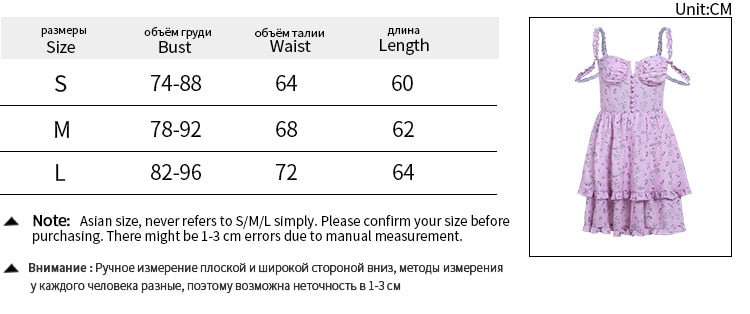 Ruffle Mini Dresses Floral Print Purple Button Sleeveless Y2K Women Casual Fashion Elegant Party Dresses The Clothing Company Sydney