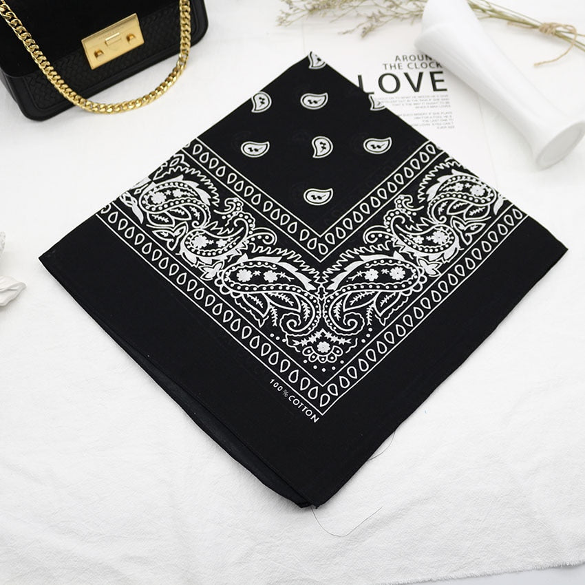 Bandana Head Scarf Unisex Hip Hop cotton Hair Band Neck Scarf Sports Headwear Wrist Wraps Square Scarves Print Handkerchief The Clothing Company Sydney