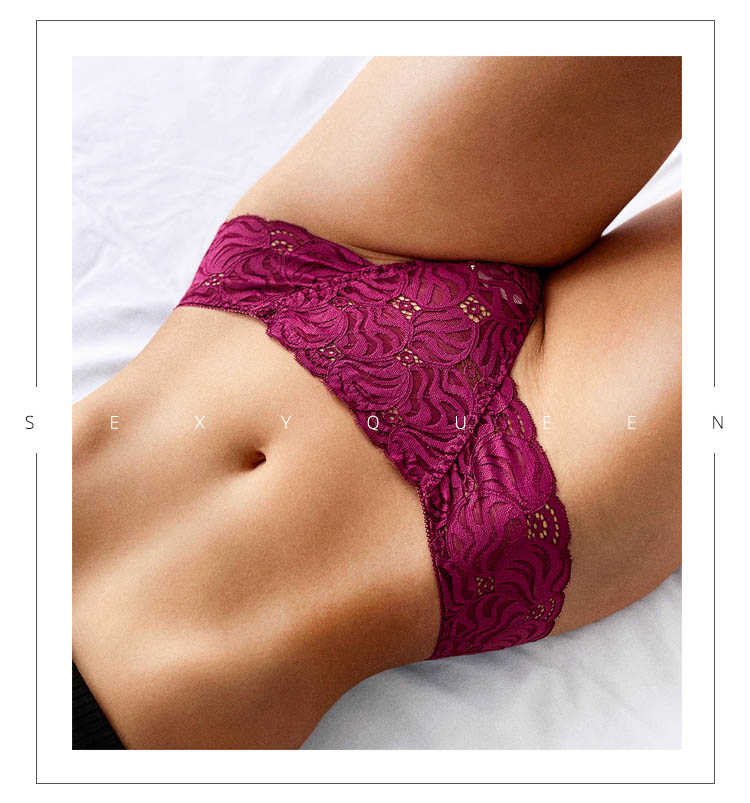 Lace Low-waist Briefs Breathable Embroidery Underwear Transparent Panties G String Underpant Lingerie The Clothing Company Sydney