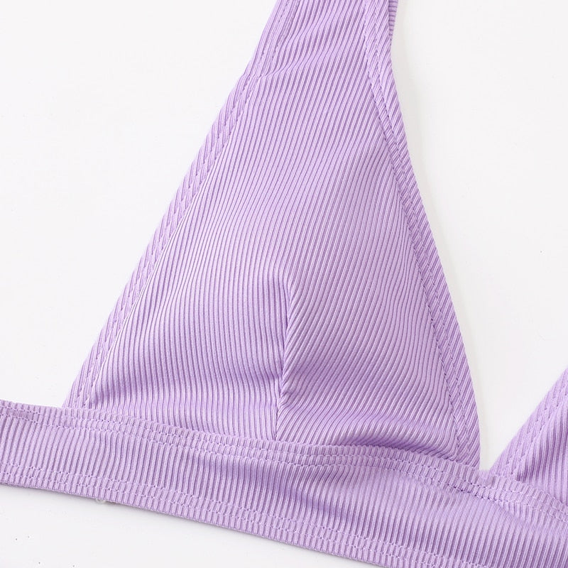 2 Piece Ribbed Bikini Women Swimsuit High Waist Swimwear V-neck Biquini Push Up Bathing Suit Women Black Bikini Set The Clothing Company Sydney