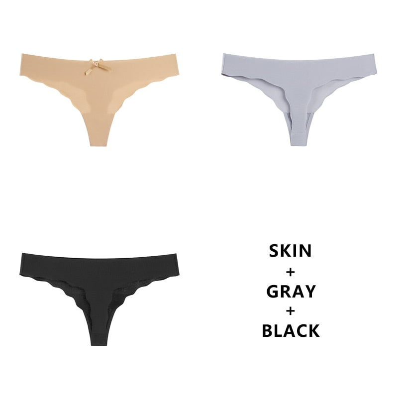 3 pack Seamless Panty Set Underwear Comfort Intimates Fashion Ladies Low-Rise Briefs Panties Lingerie The Clothing Company Sydney