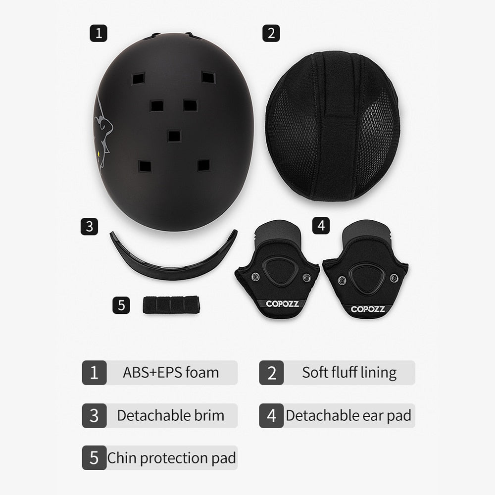 Ski helmet Cartoons Half-covered Anti-impact Safety Helmet Cycling Ski Snowboard Sports Helmet For Adult and Kids The Clothing Company Sydney