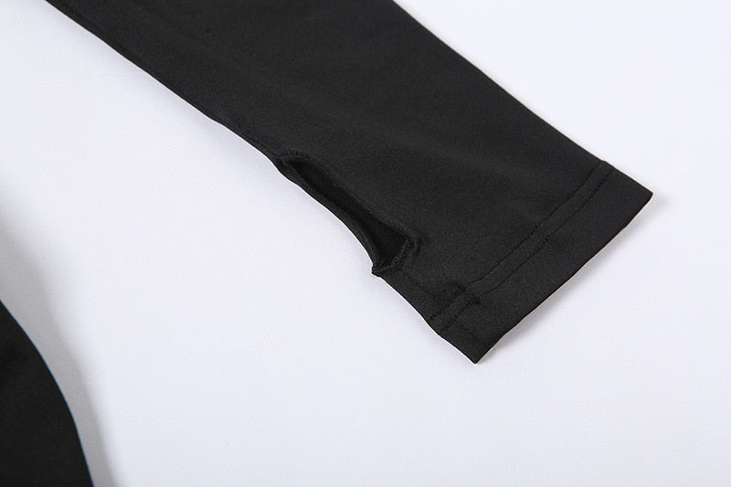 Chic Fashion Long Sleeve Cut Out Bandage Mini Dress Outfit Club Party Bodycon Dress The Clothing Company Sydney