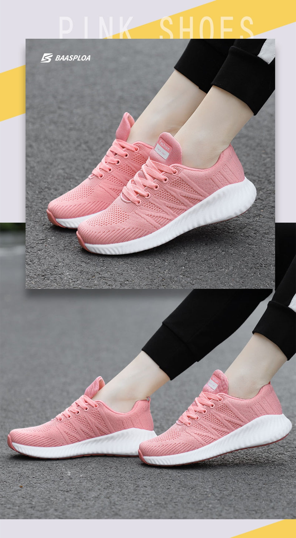 Brand Lace-up Shoes Non-Slip Wear-Resistant Soft Running Shoes Tennis Big Size Breathable Sports Sneakers For Women The Clothing Company Sydney