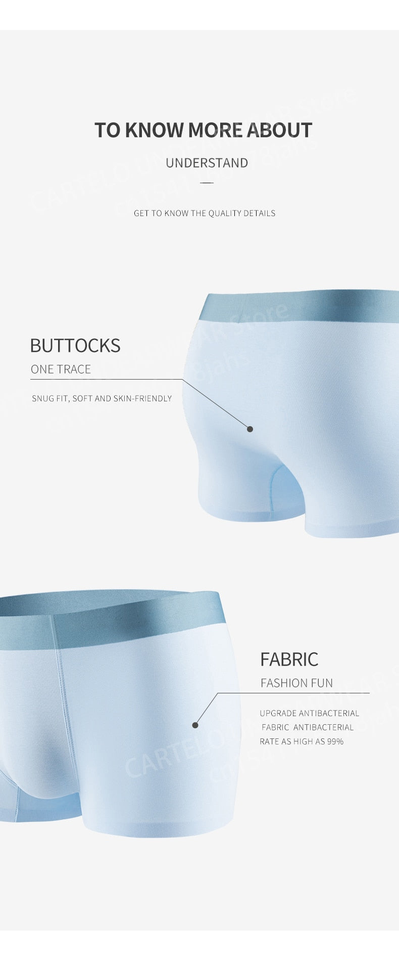 Men's Underwear Graphene 3A Antibacterial Underpants Pure Cotton Mix Boxer Shorts Moisture Absorbent Elastic Trunks Panties The Clothing Company Sydney