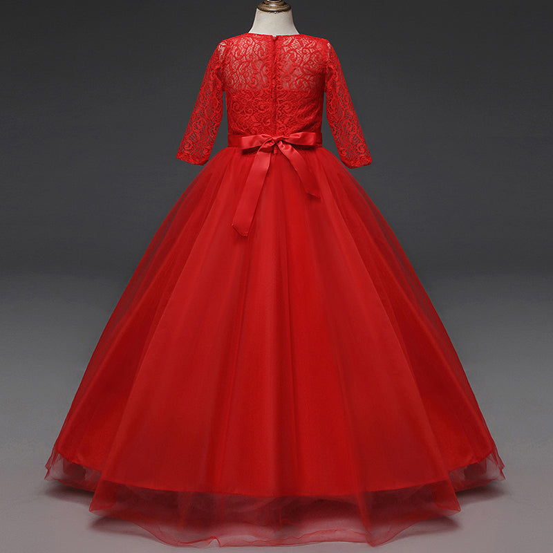 Kid Wedding Dresses for Girls Elegant Flower Princess Long Gown Baby Girl Christmas Dress Size 6 12 14 Years The Clothing Company Sydney