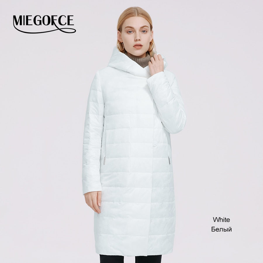 Women's Jacket Windproof Coat Mid Length Reversible Slider Quality Filling Parka The Clothing Company Sydney