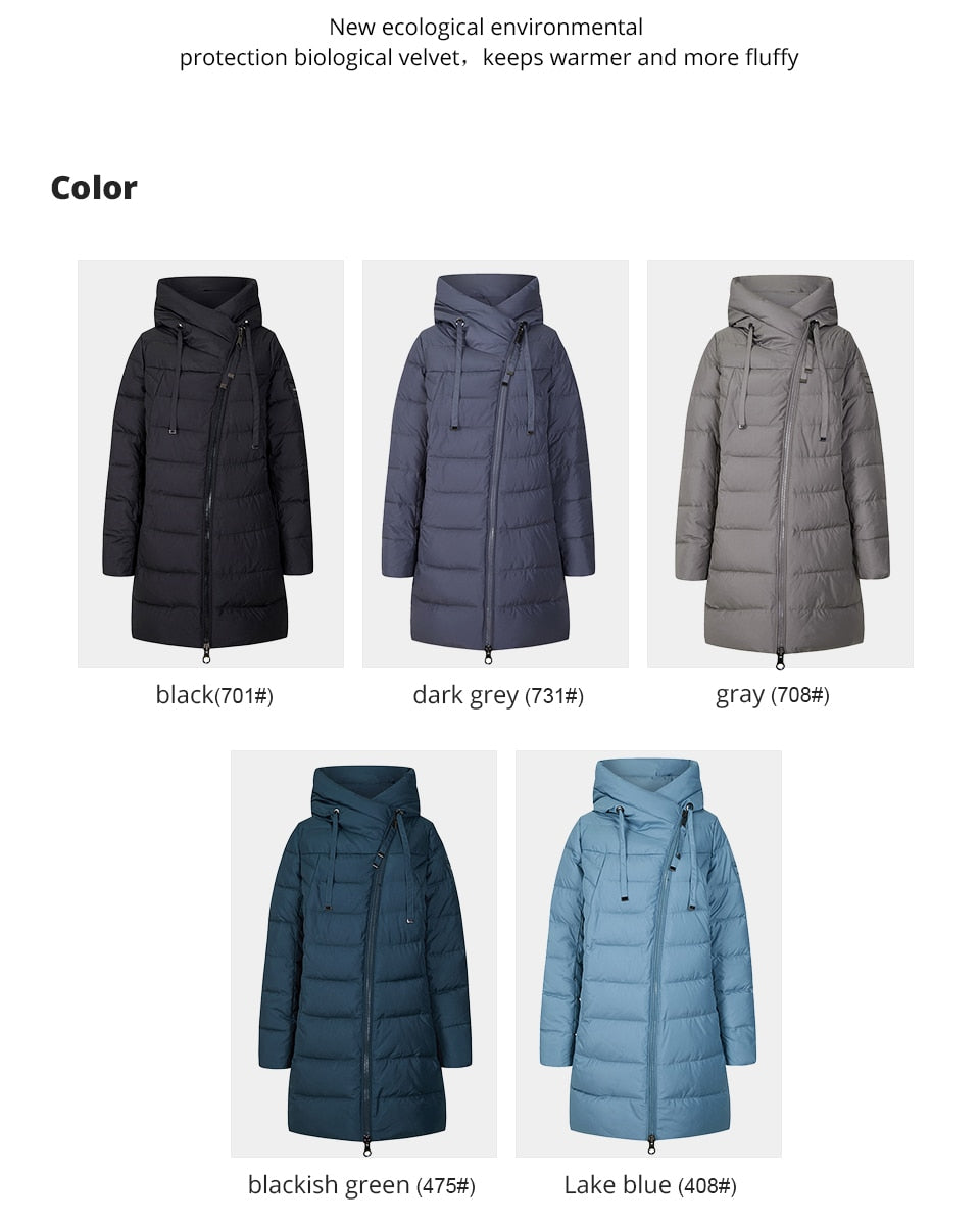 Long Puffer Winter Down Jacket Women's Thick Coat Women Hooded Parka Warm Brand Cotton Blend Jackets The Clothing Company Sydney