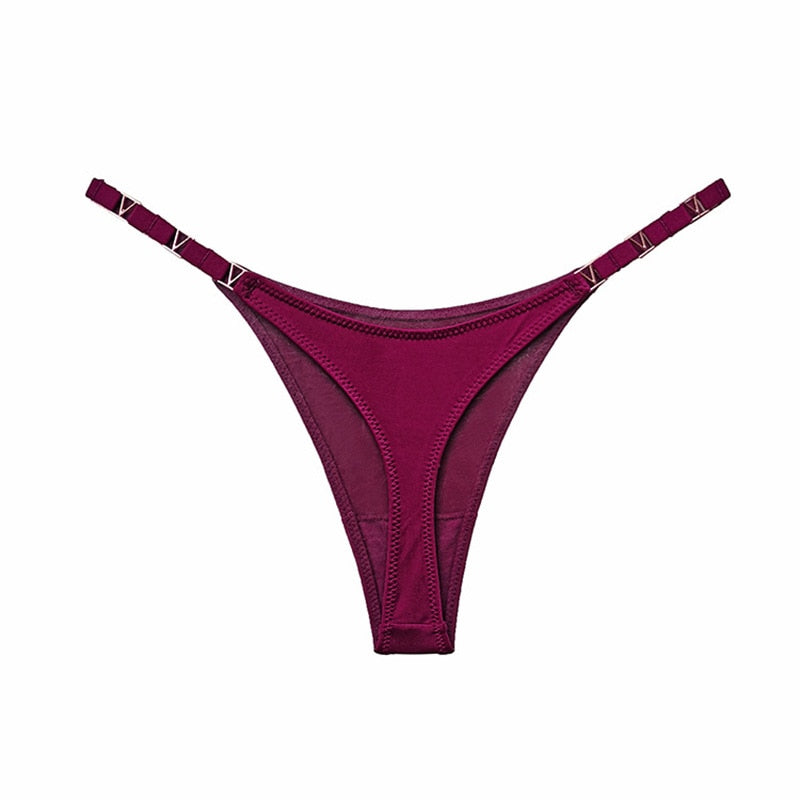 Thong Women Underwear Briefs Seamless Panties Zebra Flower Low Rise Luxury Metal Buckle G String Bikini Female Panty The Clothing Company Sydney