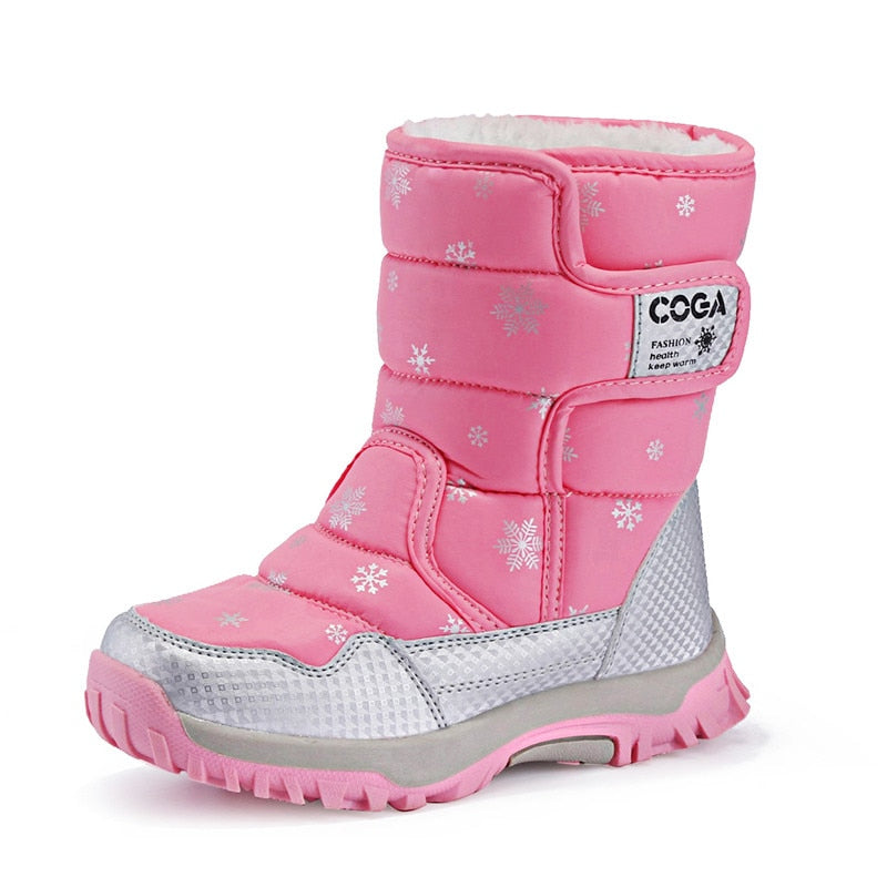 Girls shoes Pink style Kids snow winter warm fur antiskid outsole size 27 to 38 children Boots For Girls The Clothing Company Sydney