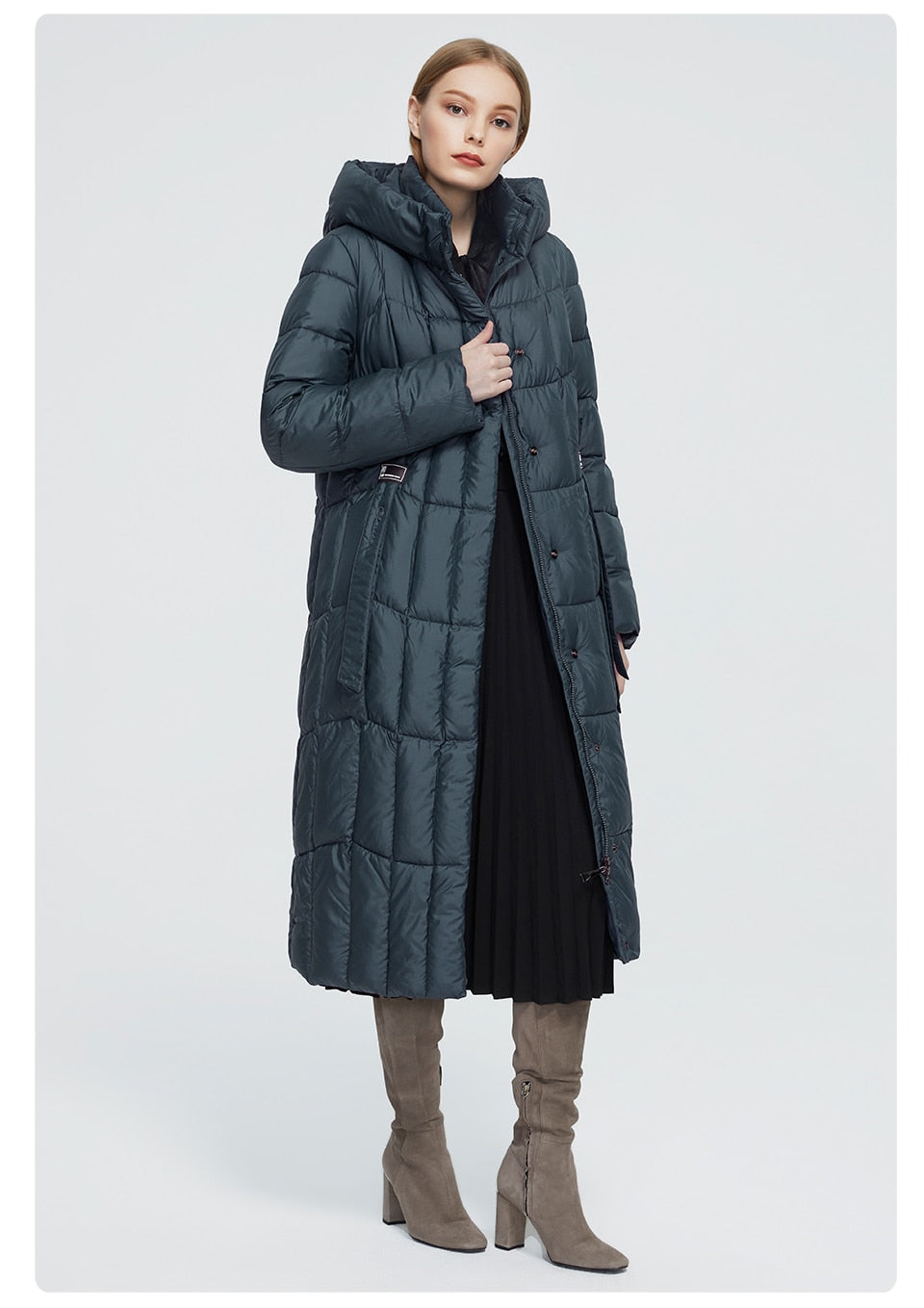 Winter Women's coat women long warm parka Plaid fashion thick Jacket hooded large sizes female Jacket The Clothing Company Sydney