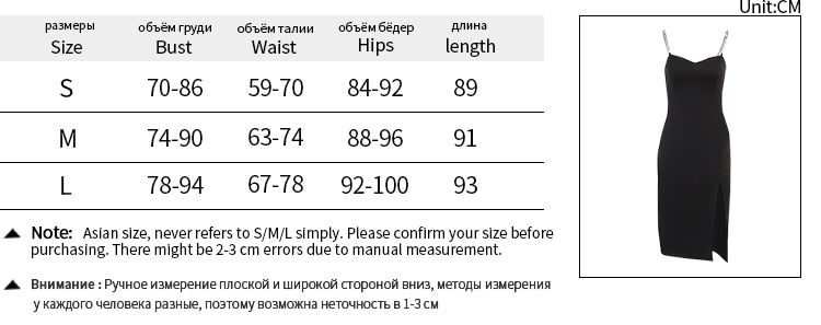 Elegant Chain Strapless Sleeveless Solid Basic Split Knee-Length Bodycon Summer Young Style Dress The Clothing Company Sydney