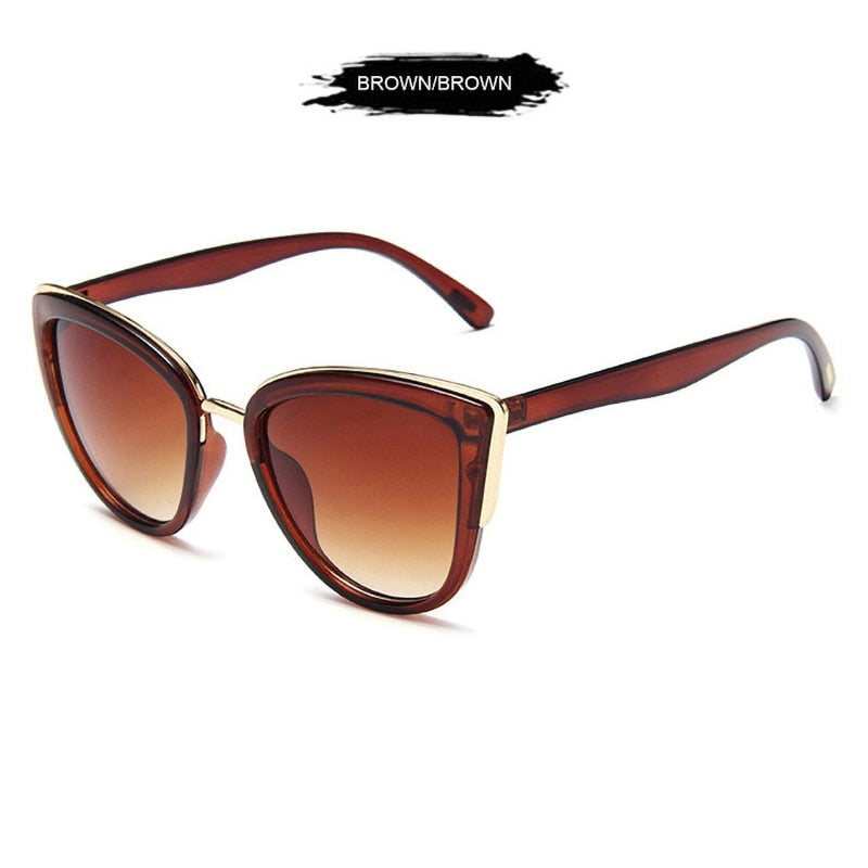 Cateye Women Sunglasses Vintage Anti-glare Sun Glasses Female Fashion Leopard Shades UV400 The Clothing Company Sydney