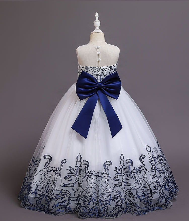 Puffy Tulle Lace Flower Girl Dress Costume Children Bride Ball Gown Princess Dress for Girl Wedding Party Dresses The Clothing Company Sydney