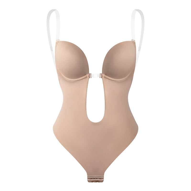 Women's Backless Shapewear Bodysuti Shaper Lace Smooth Plunge Body Briefer V-Neck Strapless Backless Bodysuit for Weddings The Clothing Company Sydney