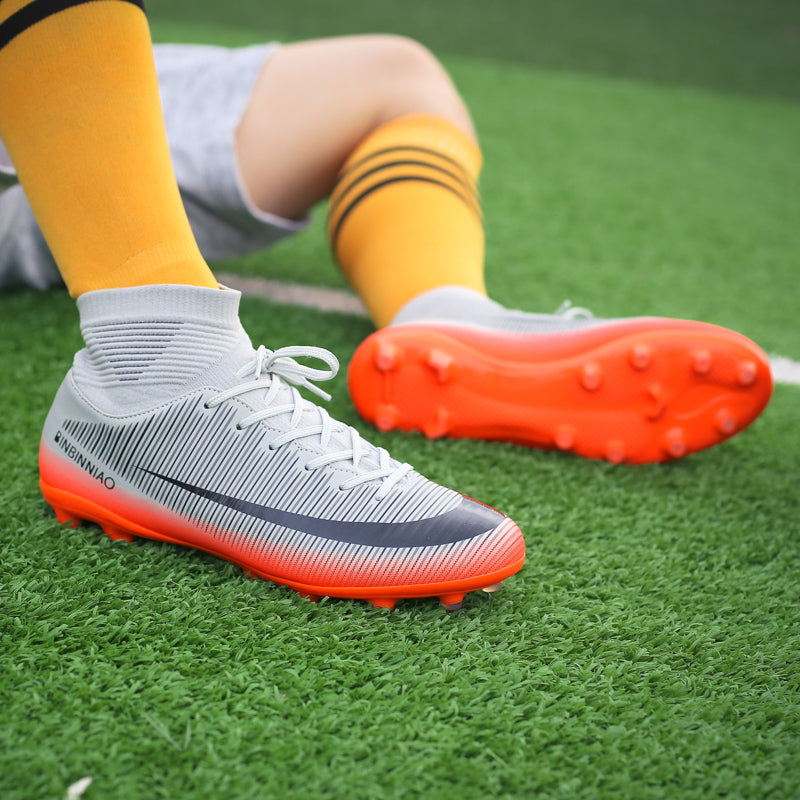 Outdoor Men Women Girls Boys Soccer Shoes Football Boots High Ankle Kids Cleats Training Sport Sneakers The Clothing Company Sydney