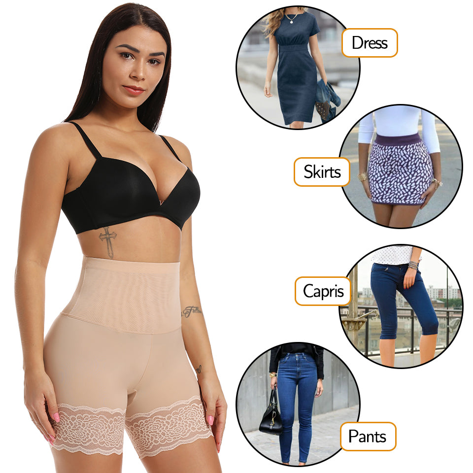 Women's Body Shaper High Waist Safety Shorts Lace Knickers Tummy Control Panties Underwear Shaping Boyshorts Shapewear The Clothing Company Sydney