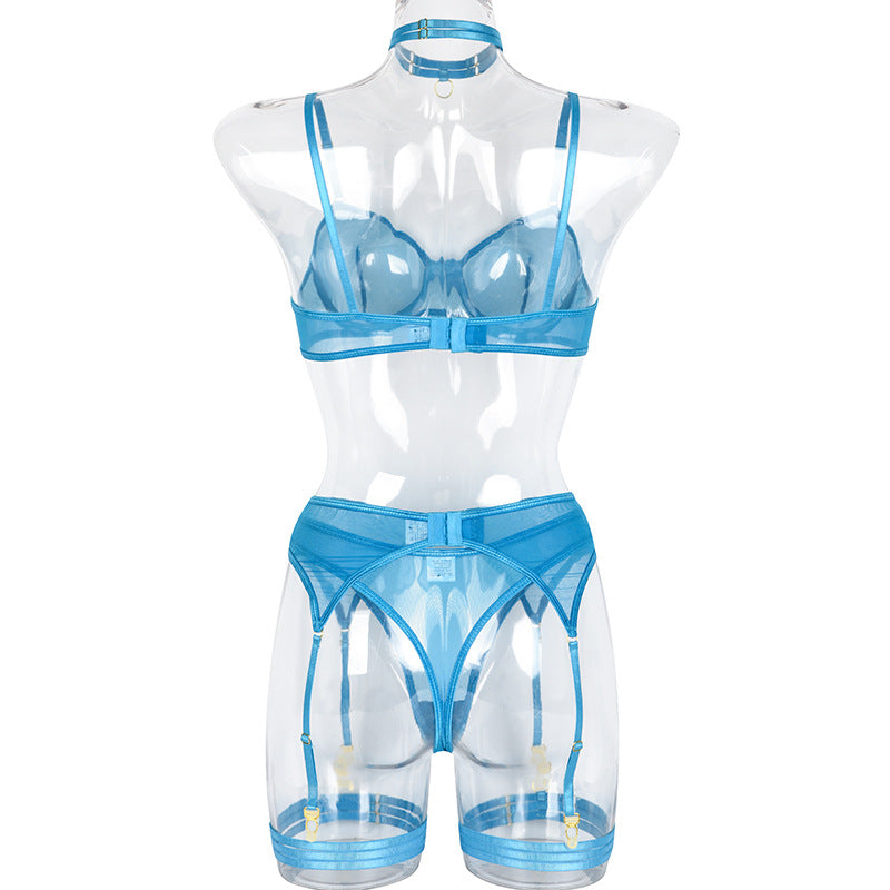 4 Piece Lingerie Underwear Bra Garters Brief Sets Transparent Lace Seamless Panties Set The Clothing Company Sydney