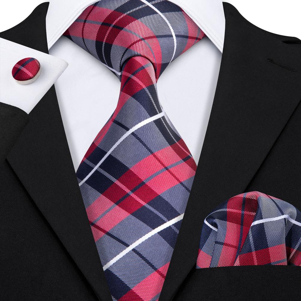 3 Piece Business Classic Blue Black Striped Solid Neck Tie Necktie Pocket Square Cufflinks Wedding Party Silk Tie Set The Clothing Company Sydney