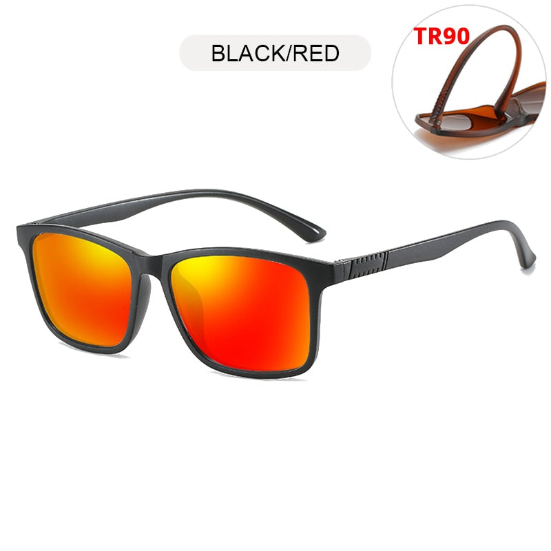 Light Weight TR90 Men Sun Glasses Classic Square Polarized Sunglasses For Male High Quality Driving Eyewear UV400 The Clothing Company Sydney