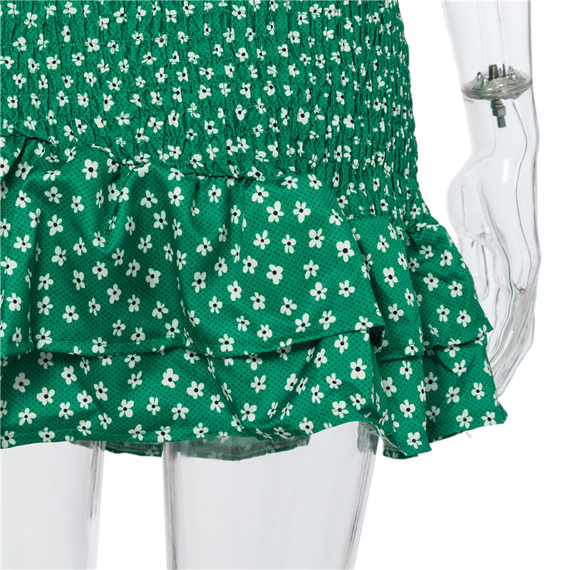 Floral Print Top and Skirt Two Piece Matching Set Halter Tie Front Backless Crop Tops Summer Outfits The Clothing Company Sydney