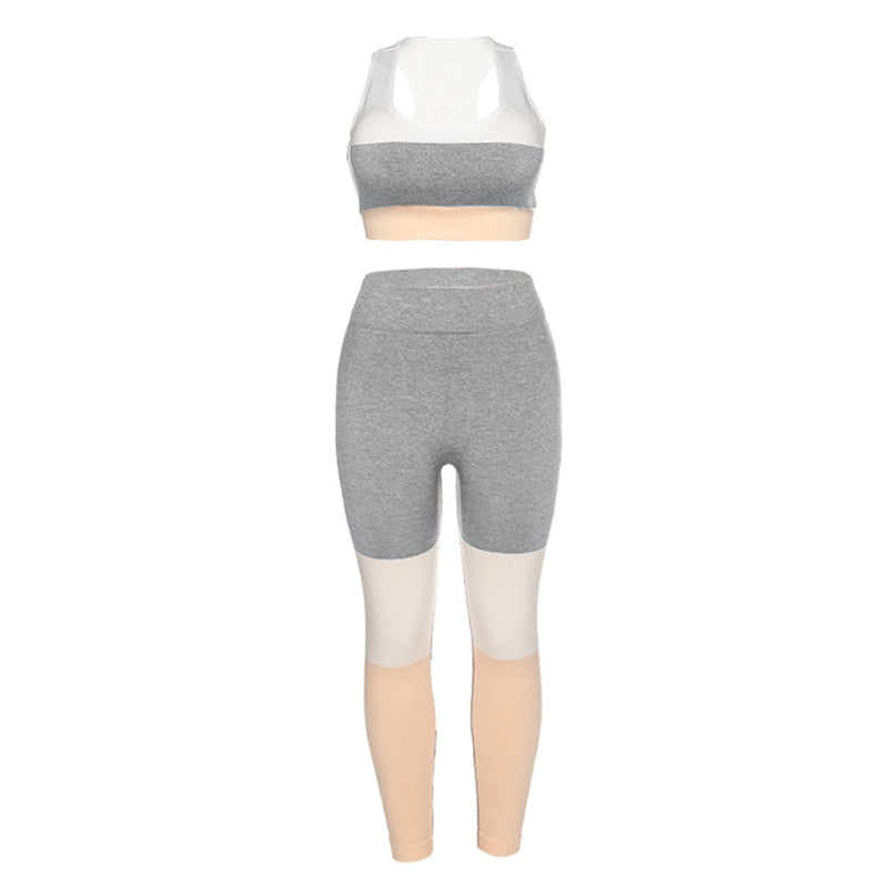 2 Piece Gym Sets Women's Outfits Push Up Yoga Set Seamless Suit for Fitness Pilates Training Wear Ladies Sportswear Leggings Tracksuit The Clothing Company Sydney