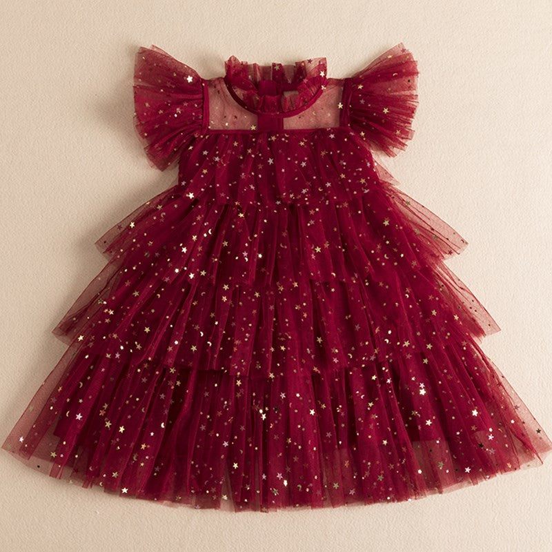 Summer Girls Casual Princess Children Beach Bathing Sleeveless Layered Birthday Party Cake Flower Tulle Costume The Clothing Company Sydney