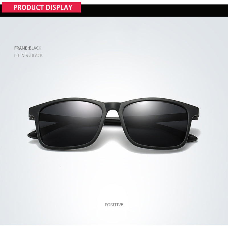 Light Weight TR90 Men Sun Glasses Classic Square Polarized Sunglasses For Male High Quality Driving Eyewear UV400 The Clothing Company Sydney