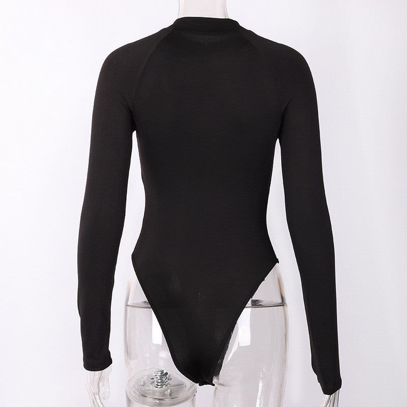 Casual Fitness Rompers Long Sleeve Regular Zipper Jumpsuit Fashion Streetwear Outfits Overalls Bodysuit The Clothing Company Sydney