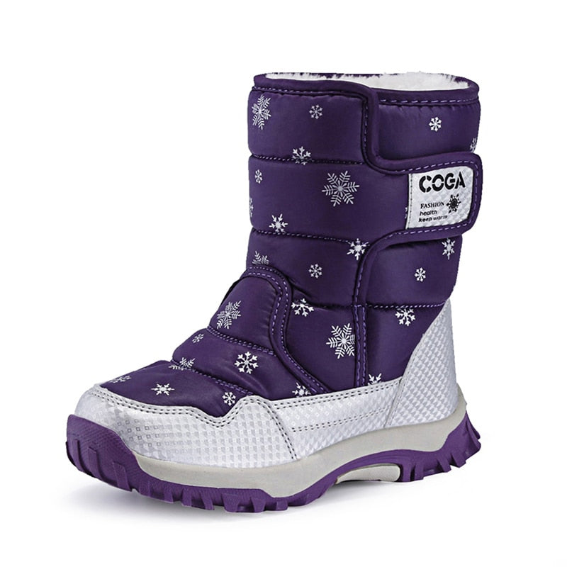 Girls shoes Pink style Kids snow winter warm fur antiskid outsole size 27 to 38 children Boots For Girls The Clothing Company Sydney