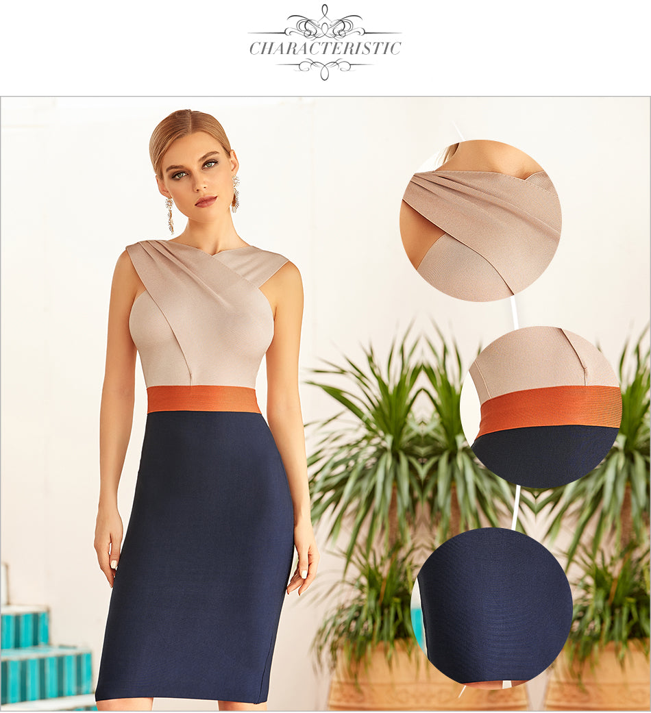 Summer Sleeveless Bodycon Bandage Tank Knee Length Club Formal Evening Runway Party Dresses The Clothing Company Sydney