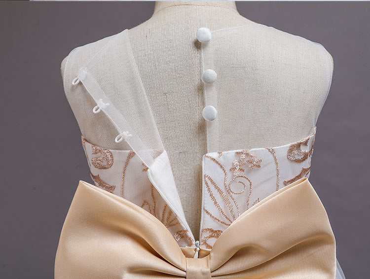 White Lace Bridesmaid Dress Kids Dresses For Girls Children Princess Evening Dress Girl Party Wedding Dress Costume The Clothing Company Sydney