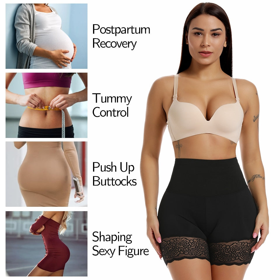 Women's Body Shaper High Waist Safety Shorts Lace Knickers Tummy Control Panties Underwear Shaping Boyshorts Shapewear The Clothing Company Sydney