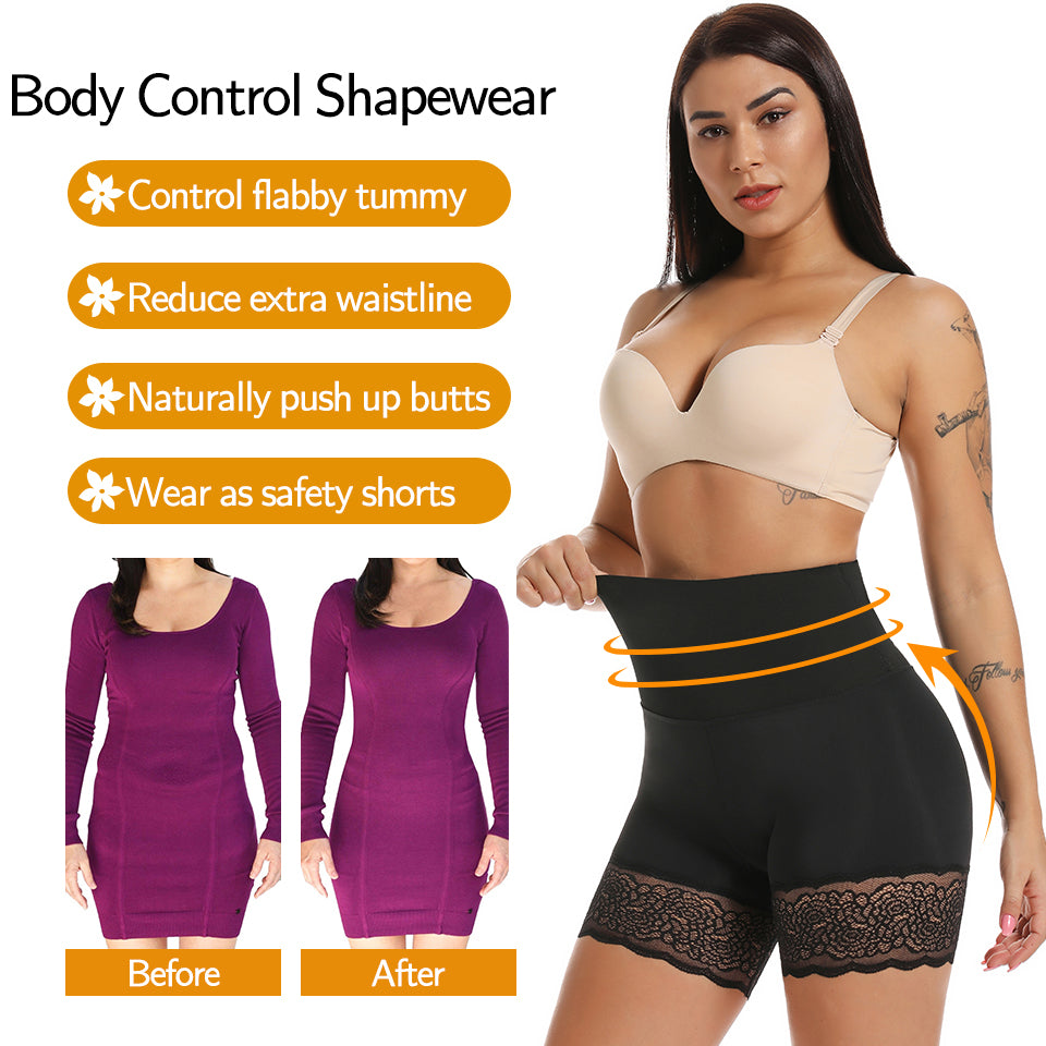 Women's Body Shaper High Waist Safety Shorts Lace Knickers Tummy Control Panties Underwear Shaping Boyshorts Shapewear The Clothing Company Sydney