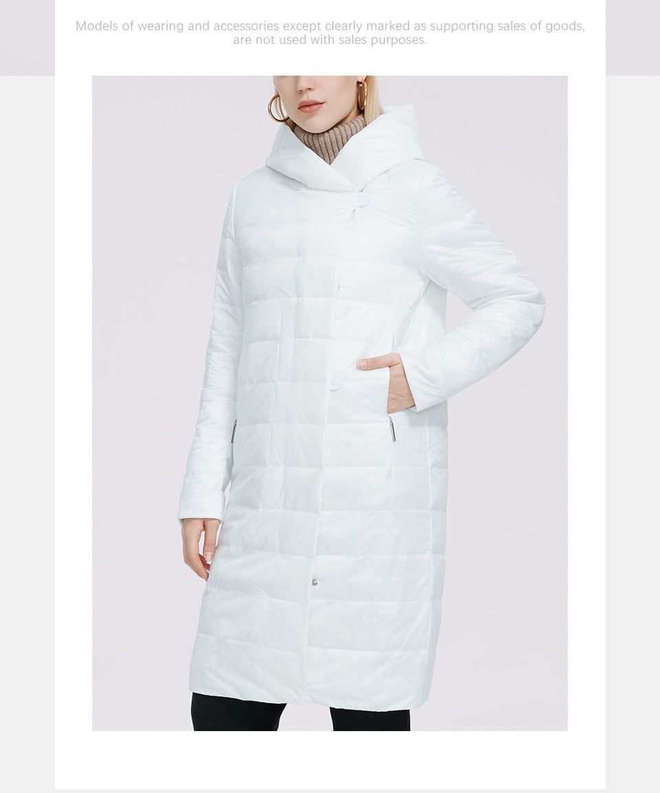Women's Jacket Windproof Coat Mid Length Reversible Slider Quality Filling Parka The Clothing Company Sydney