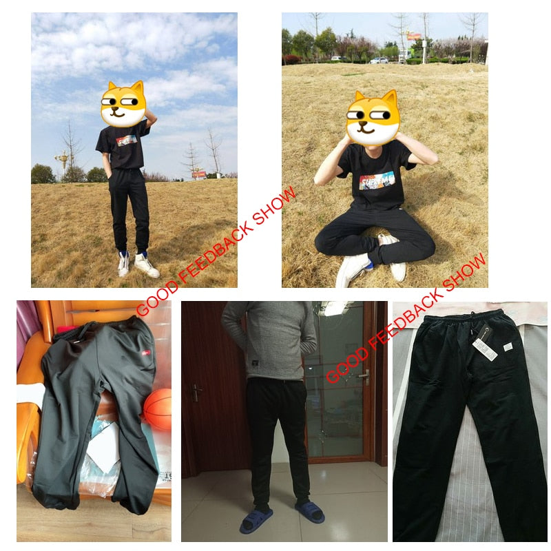 2 Piece Cotton New Sweatpants Men's streetwear Pants Fashion Pencil linen Pants Men Full Length Drawstring Trousers For Men Casual Pants The Clothing Company Sydney