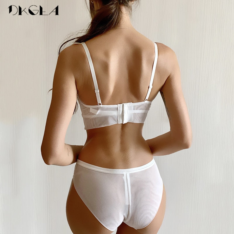 2 Piece Underwear Set Green Bras Cotton Brassiere Lingerie Set Lace Embroidery Push Up Bra Panties Sets Deep V Gather Bra and Brief The Clothing Company Sydney
