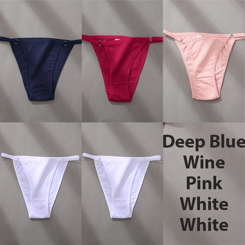5 Pack Set Underwear Cotton Panties Lingerie Underpants Hoop Design Waistband Briefs Intimate Bikini Panty The Clothing Company Sydney