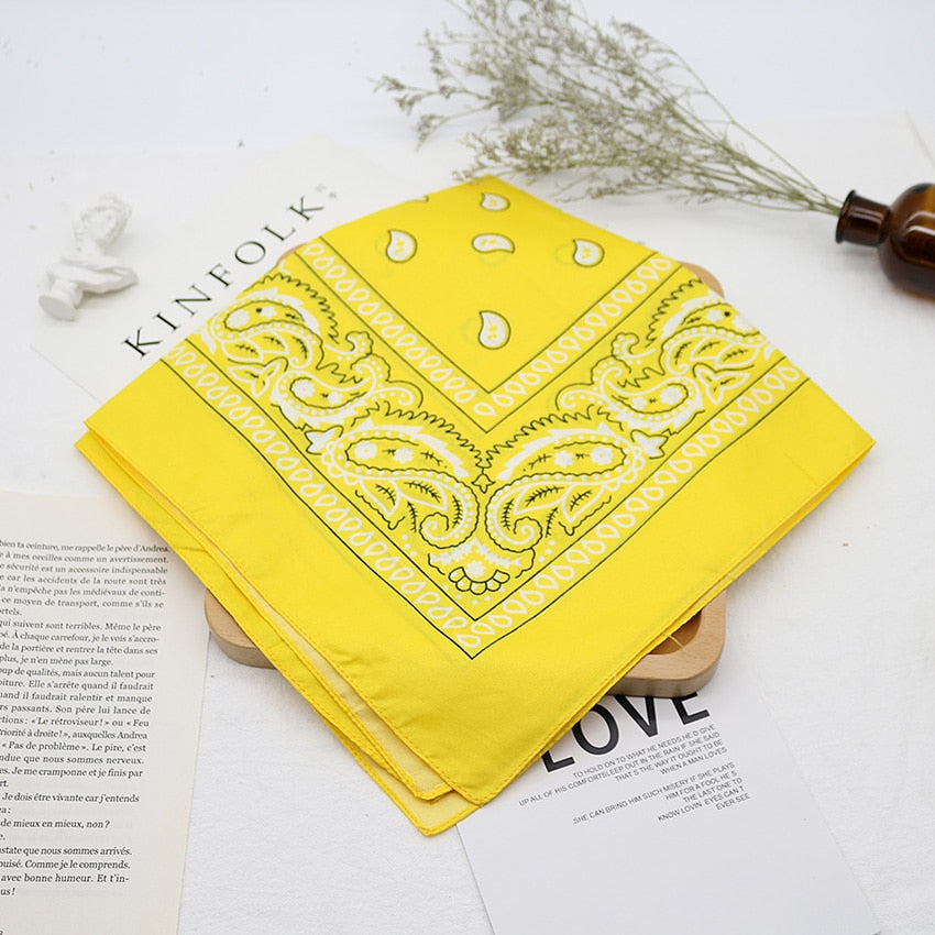 Unisex Bandana Kerchief Hip Hop Black Hair Band Neck Scarf Sports Headwear Wrist Wraps Head Square Scarves Print Handkerchief The Clothing Company Sydney