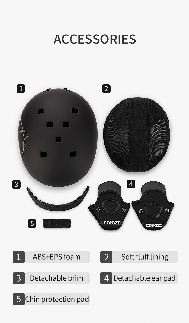Ski helmet Cartoons Half-covered Anti-impact Safety Helmet Cycling Ski Snowboard Sports Helmet For Adult and Kids The Clothing Company Sydney