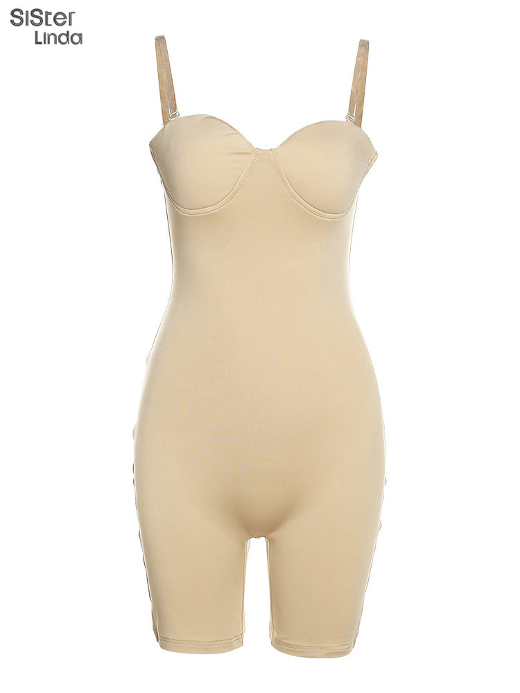 Casual Mesh Bodycon Mini Dress Women Romper  Sleeveless Skinny Stretchy Deep V Neck Party Clubwear Trend Outfit The Clothing Company Sydney