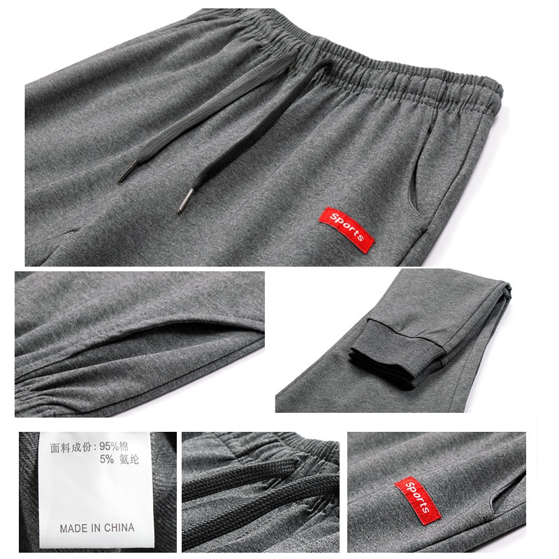 2 Piece Cotton New Sweatpants Men's streetwear Pants Fashion Pencil linen Pants Men Full Length Drawstring Trousers For Men Casual Pants The Clothing Company Sydney